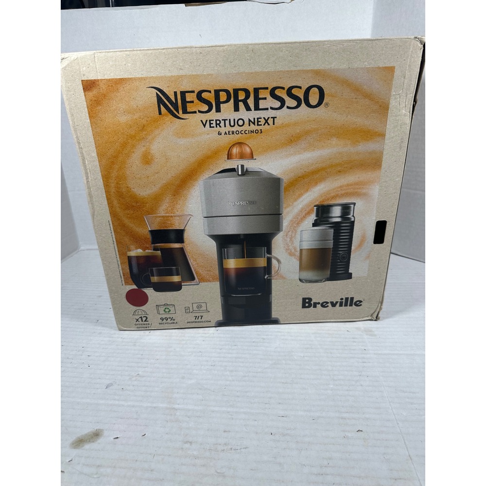 Nespresso Vertuo Next Breville Coffee Espresso Machine Aeroccino3 Frother Red